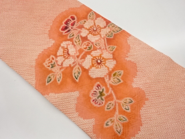 絞り椿模様名古屋帯